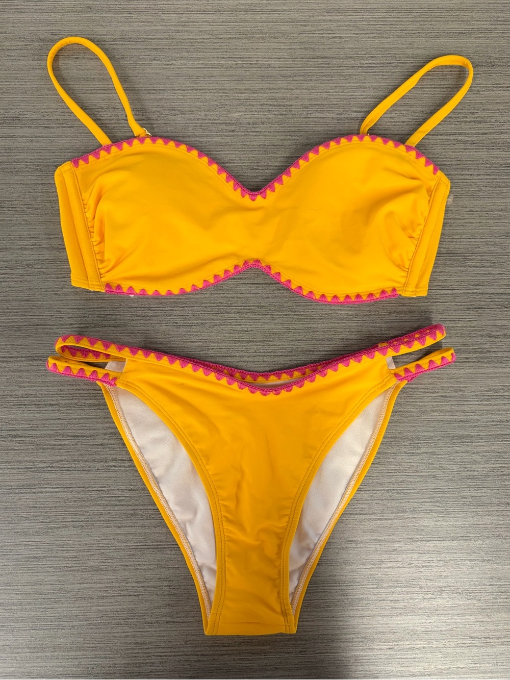 Orange Shell Stitch Bikini
